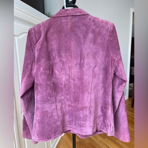Pursuits ltd suede leather jacket blazer in a size large gorgeous color - Picture 2 of 16